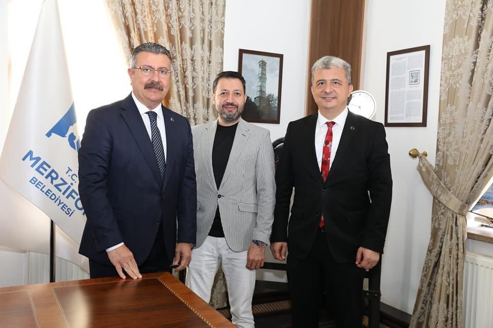 Birlik Müdürümüz Mustafa Örgüt; Merzifon Belediye Başkanı Alp Kargı 'yı Ziyaret Etti